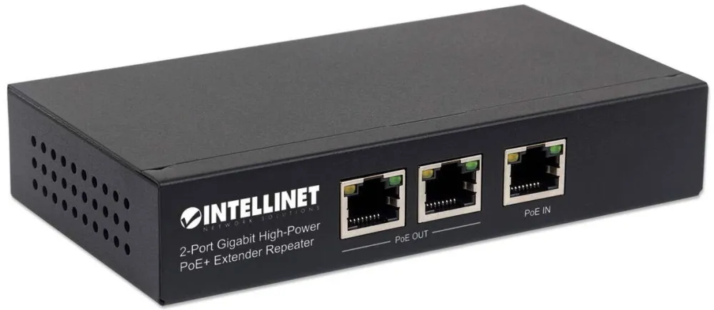 Intellinet PoE+ Extender 2-Port Gigabit High-Power pana la 100m