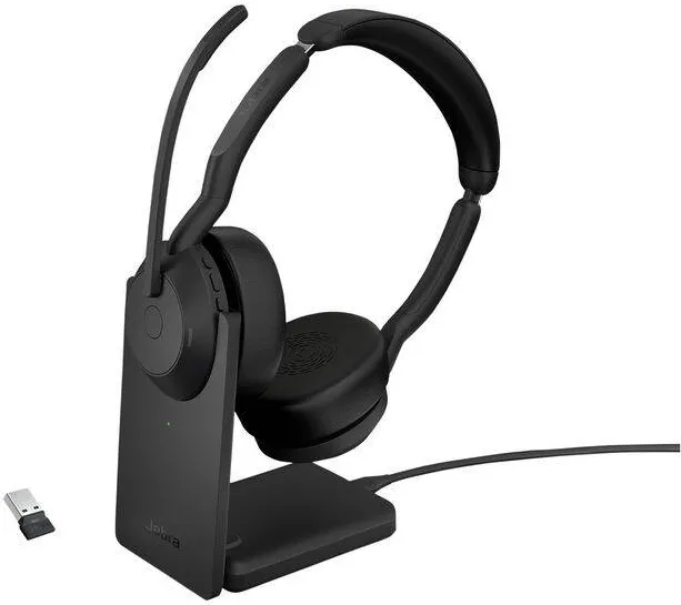 Casti Jabra Evolve2 55 USB-A UC Stereo Stand Fara Fir