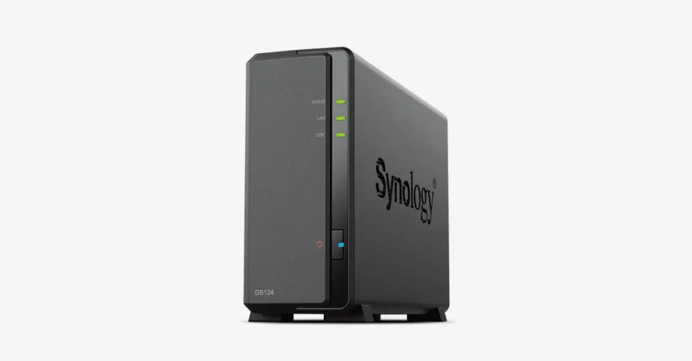 Network Attached Storage Synology DS124 cu procesor Realtek RTD1619B 1.7GHz, 1-bay, 1GB DDR4
