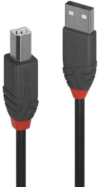 Lindy Cablu 2m USB 2.0 Type A to B Anthr