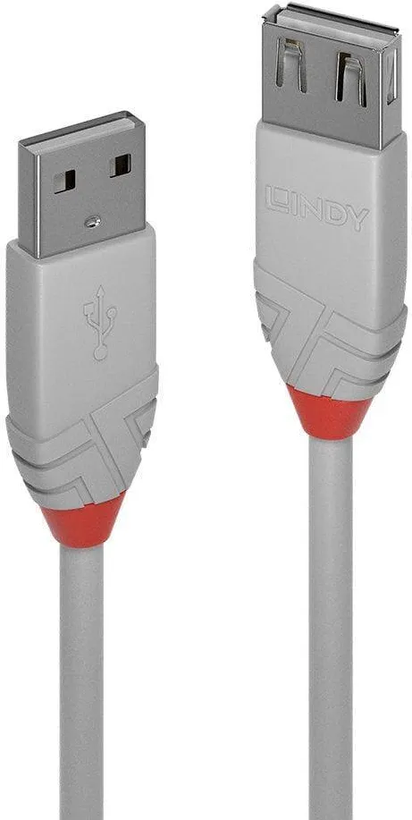 Lindy Cablu 3m USB 2.0 Type A Ext Anthra
