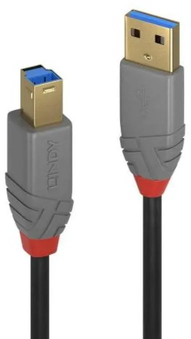 Lindy Cablu 5m USB 3.0 Typ A to B, Anthr