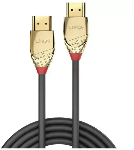 Lindy Cablu HDMI High Speed, 2m, Gold