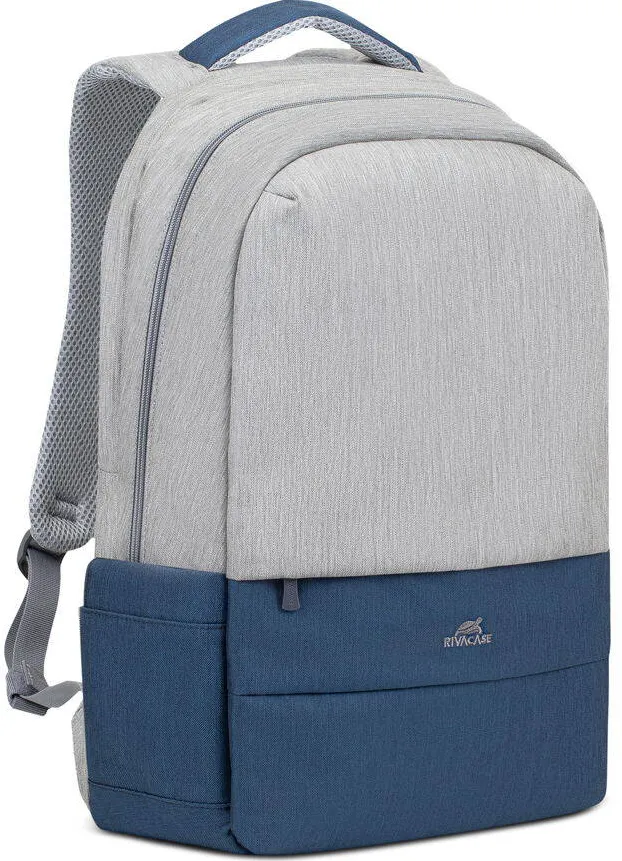 Rucsac Laptop RivaCase Prater 17.3" Gri/d.Albastru 7567