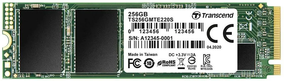 SSD Transcend 256GB MSA220S mSATA 3D NAND. SATA3
