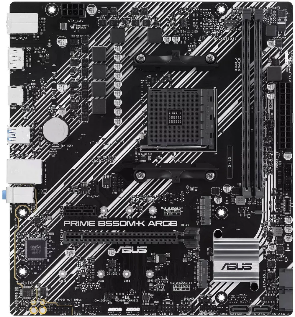 Placa de Baza Asus PRIME B550M-K ARGB