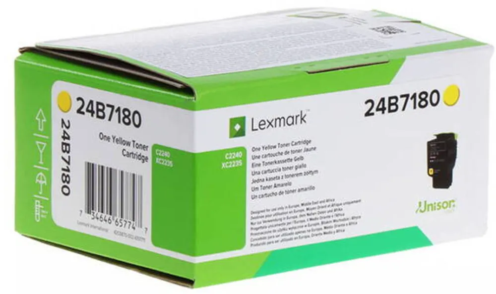 Toner imprimanta Lexmark 24B7180 YEL 6K C2240