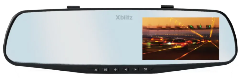 Camera Auto Xblitz DVR Mirror, Full HD, 4.3  , 140 grade, negru