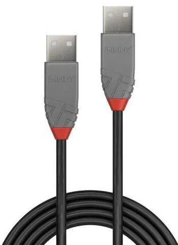 Lindy Cablu LY-36701, USB 2.0 - USB 2.0, 0.5m, Black