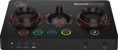 Placa de Sunet CREATIVE Sound Blaster GC7 - USB-C 7.1 DAC, DUAL DSP, Gain Control Mixer digital si suport Super X-FI, PC, Mac, PS 4/5, Xbox, Nintendo Switch