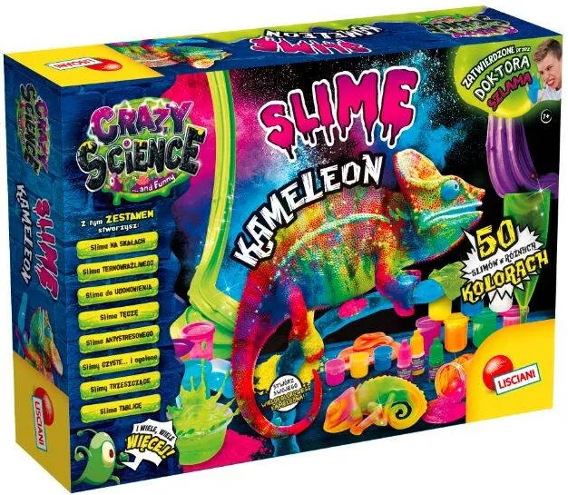 Jucarie Educativa Lisciani Crazy Science Slime Chameleon science kit