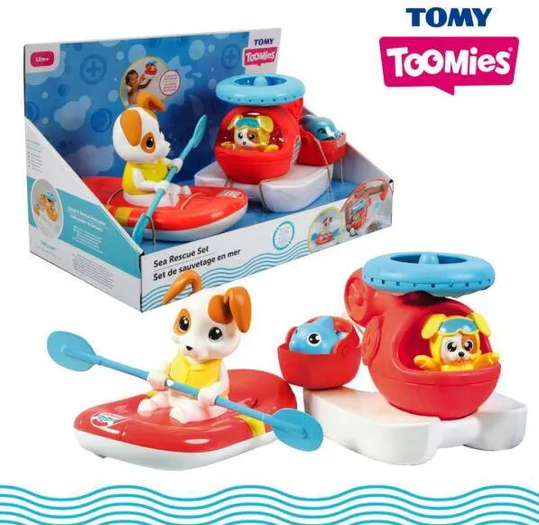 TOMY Jucarii baie, elicopter salvare si barca T73307
