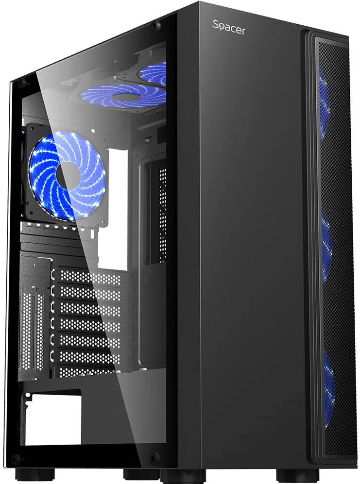 Carcasa PC Spacer Ice Hero Black