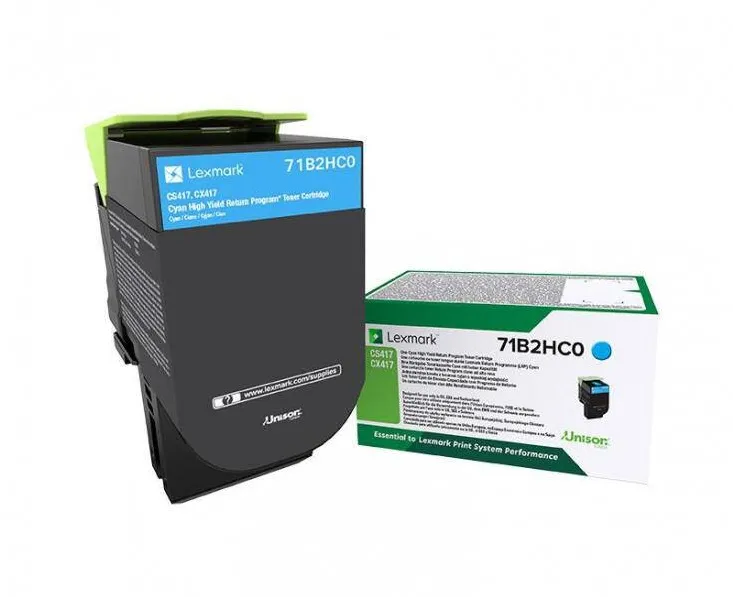 Toner imprimanta Lexmark 71B2HC0 Cyan