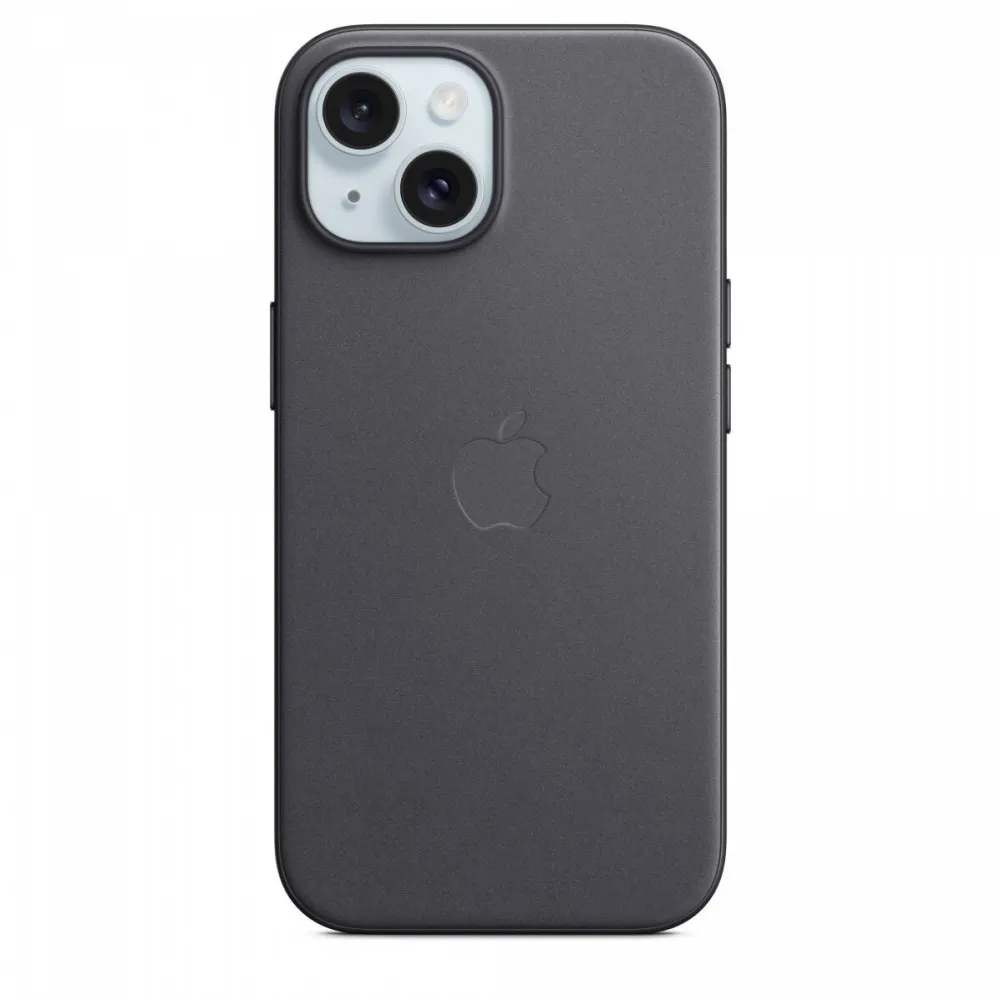 Husa GSM Apple FineWoven with MagSafe for iPhone 15 - Negru