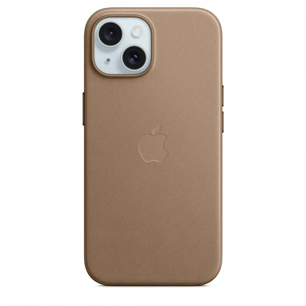 Husa GSM Apple FineWoven with MagSafe for iPhone 15 - taupe