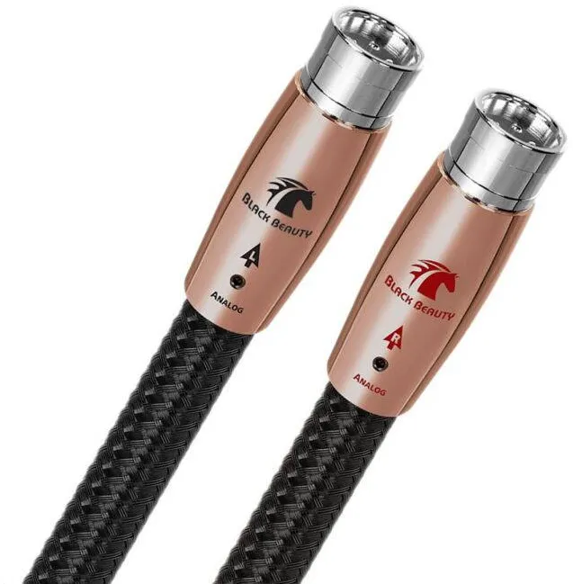 AudioQuest Cablu audio 2XLR - 2XLR  Black Beauty, 0.75m, Level 6 noise Dissipation with Graphene, Solid PSC+