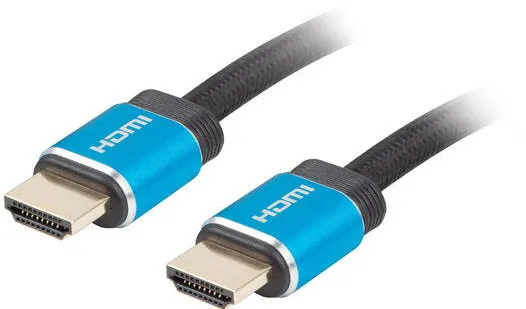 LANBERG Cablu HDMI v2.0 PREMIUM, 1 m, 4K@60Hz Certificat, CA-HDMI-P20CU-0010-BK