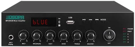 DSPPA Amplificator cu mixer 250W pe 100V, MP250UB cu USB, FM & Bluetooth