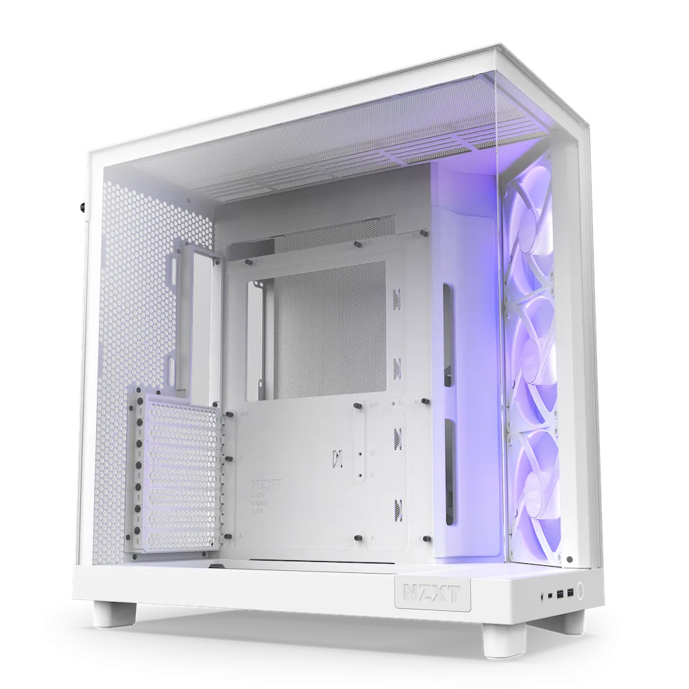 Carcasa PC NZXT H6 Flow RGB All White