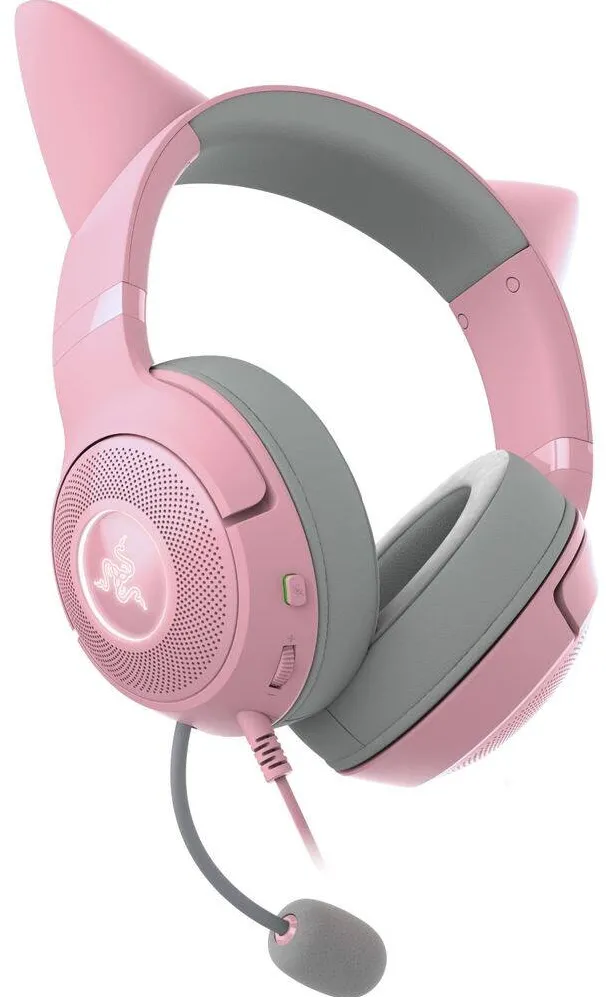 Casti RAZER Kraken Kitty V2 - Quartz Edition