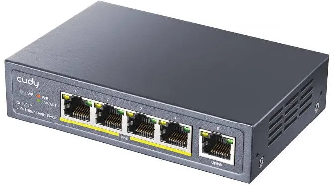 Switch Cudy GS1005P 5xGE (4xPoE+) 60W