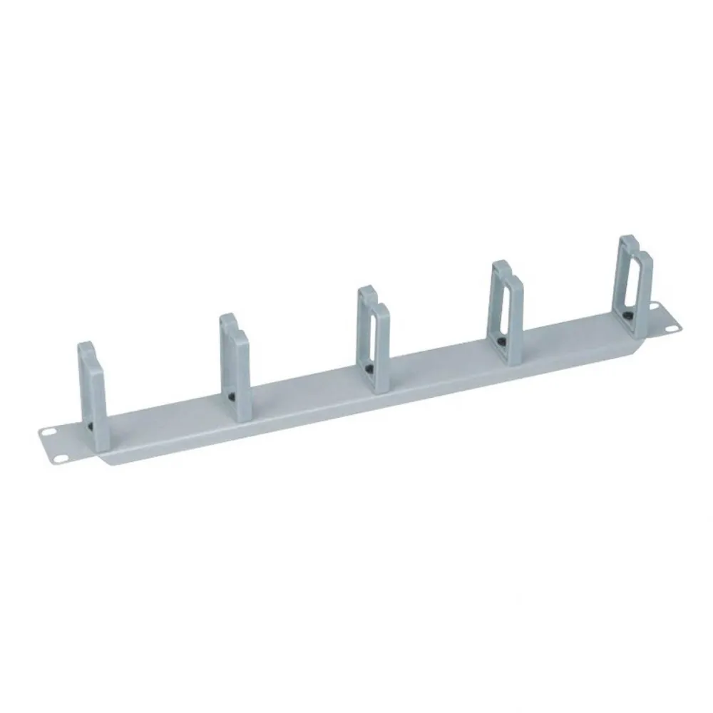 Organizator cablu Logilink OR104G 19, 1U, cu 5 manere de plastic, Gri