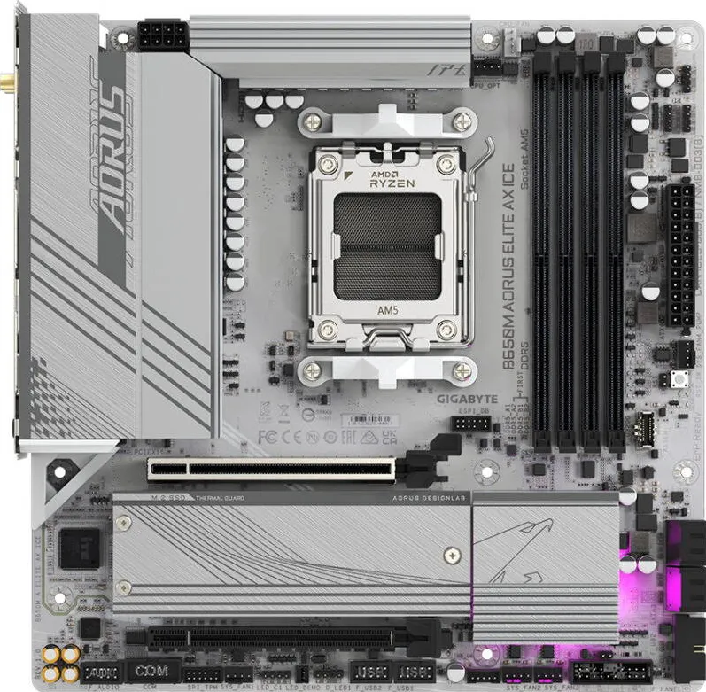 Placa de Baza GIGABYTE B650M AORUS ELITE AX ICE
