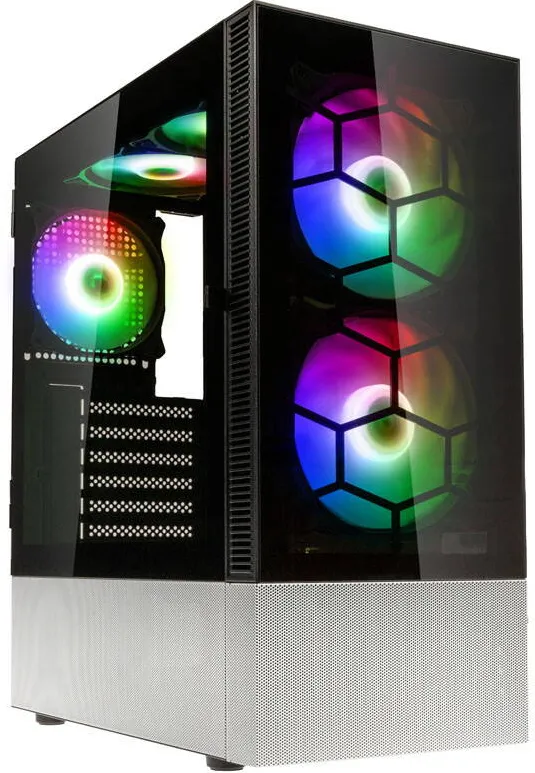 Carcasa PC Kolink Observatory MX Glass ARGB - Negru / Alb