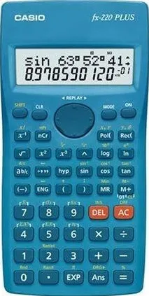 CASIO Calculatoar de birou FX-220PLUS-2 BLUE, 12 DIGIT DISPLAY