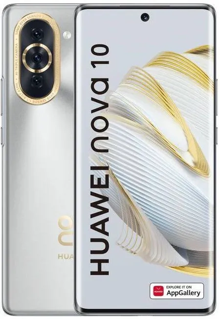 Smartphone Huawei Nova 10, 128GB, 8GB RAM, Dual SIM, 4G, 4-Camere, Starry Silver
