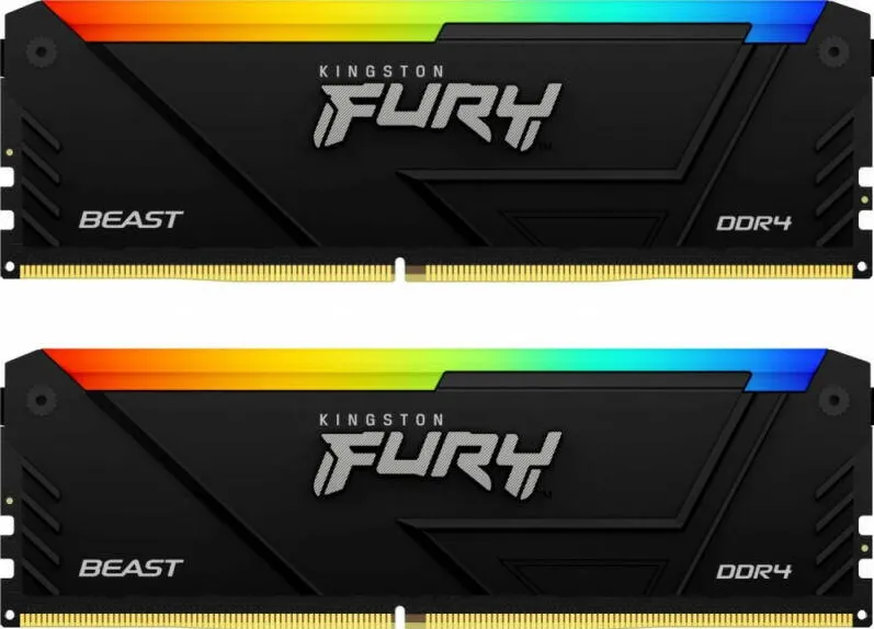 Memorie RAM Kingston Fury Beast, DIMM, DDR4, 64GB(2x32GB), 3200MHz, CL16, 1.35V