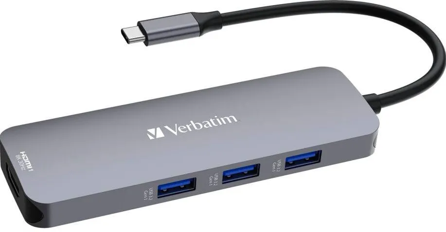 Hub USB VERBATIM USB-C Pro Multiport 8 Port CMH-08