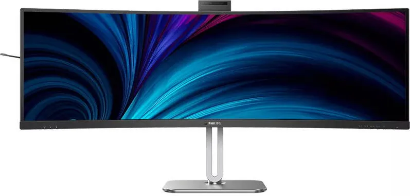 Monitor Philips 49B2U6900CH Curbat 48.8 inch DQHD VA 4 ms 75 Hz Webcam USB-C HDR