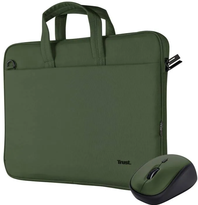 TRUST Set geanta laptop Bologna 16", Verde