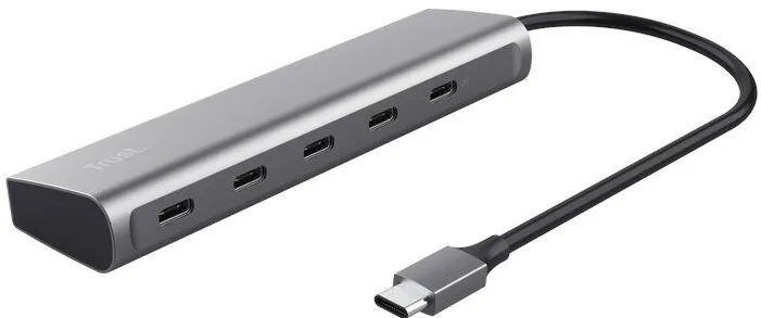 Hub USB TRUST Halyx 5 x USB-C, Gri