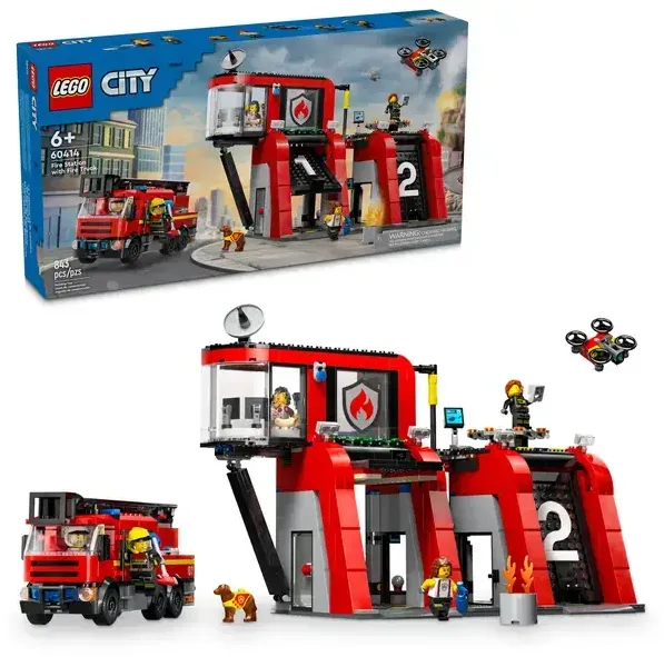 LEGO City Statie si camion de pompieri 6041