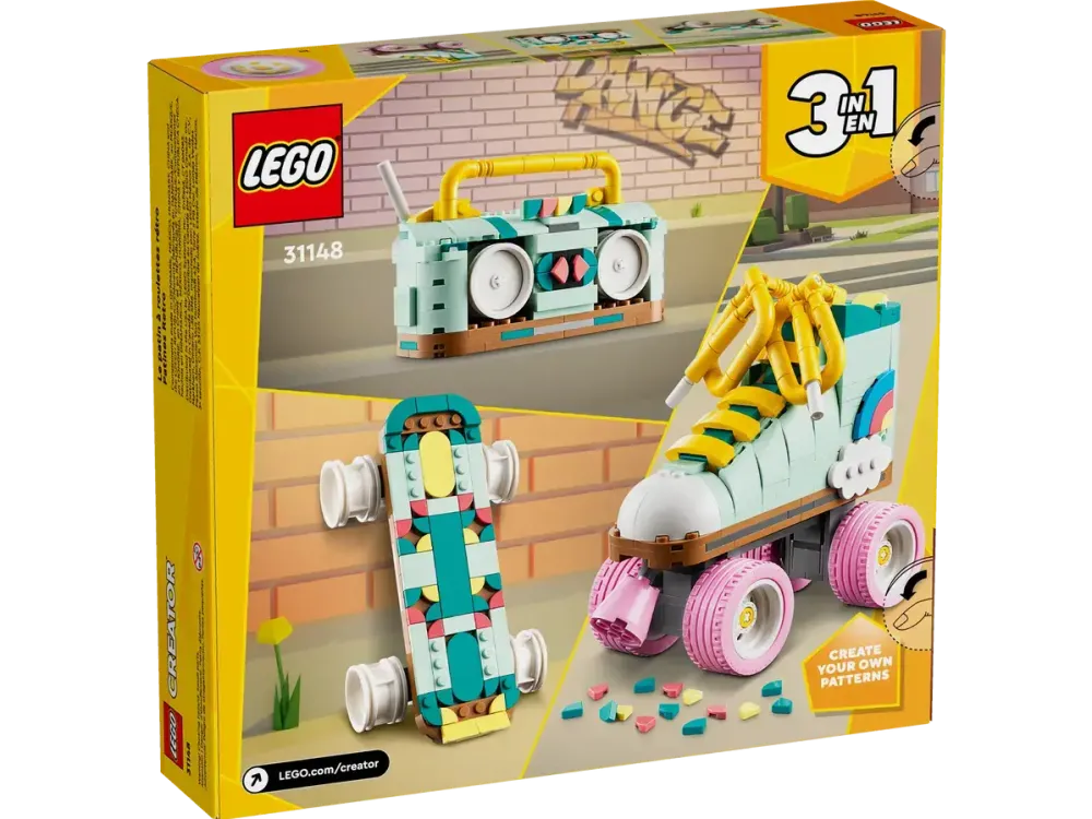 LEGO Creator 3-in-1 Patina cu rotile retro 31148