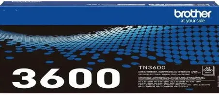 Toner imprimanta Brother Black TN3600