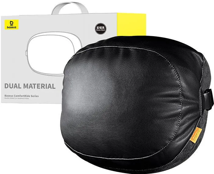 Baseus Perna cu doua fete montata pe tetiera pentru masina Comfort Ride (neagra)