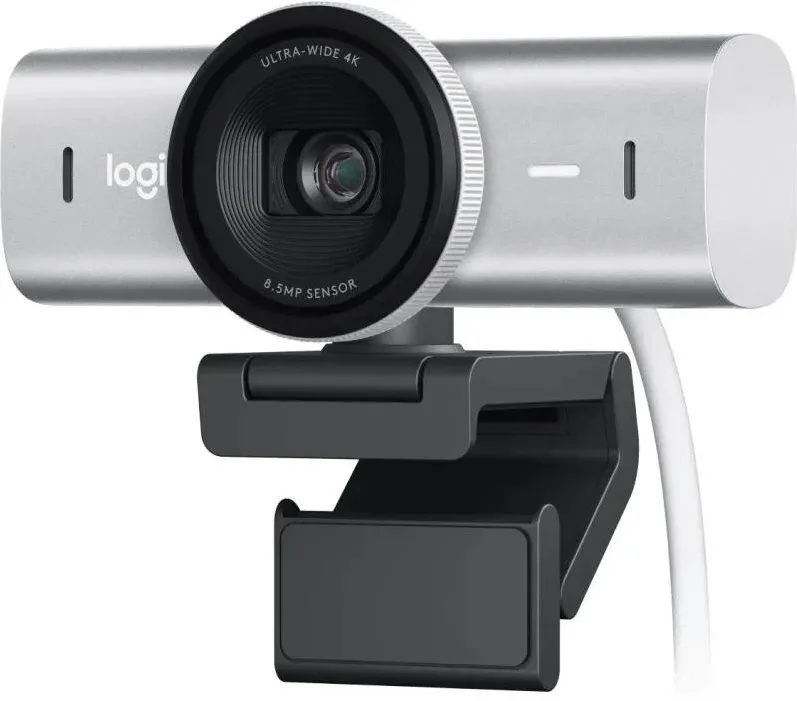 Camera Web LOGITECH MX Brio, 4K, USB-C, Pale Grey