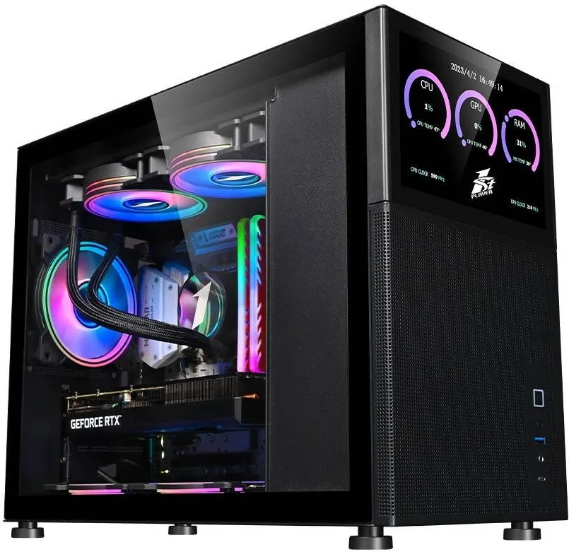 Carcasa PC 1st PLAYER Gaming MI6-EV BLACK