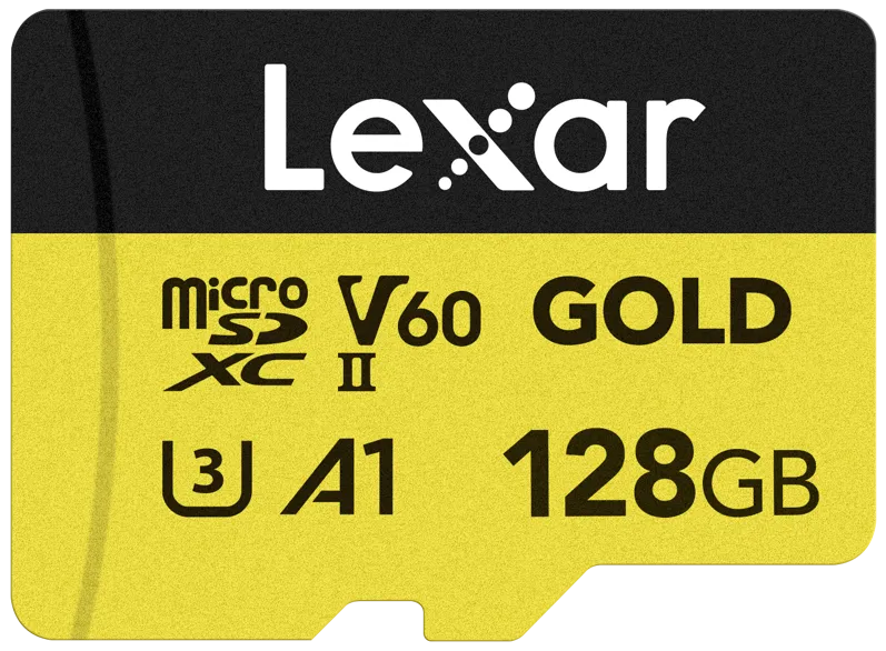 Card de Memorie Lexar 128GB microSDXC GOLD UHS-II/C10/A1/U3 R280/W100 (V60)