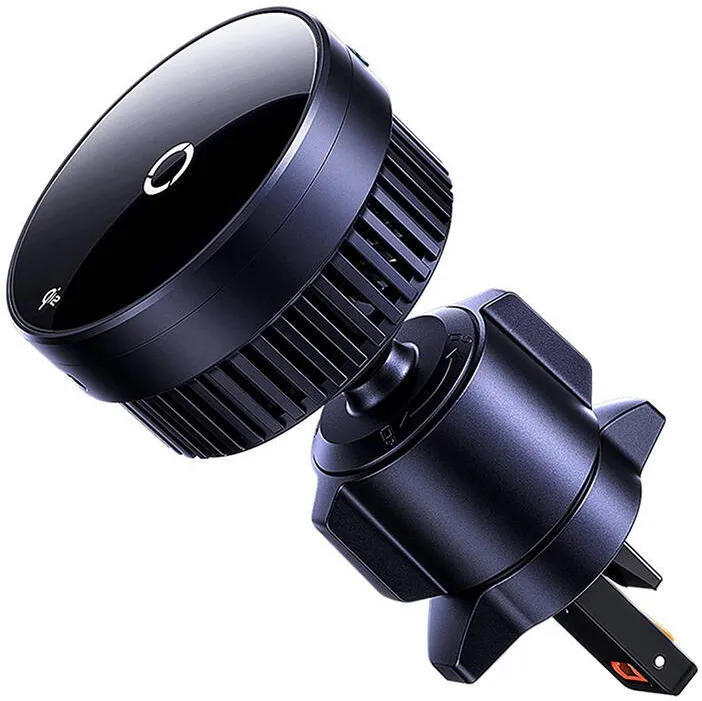 Suport auto Baseus MagPro cu incarcator inductiv Qi2.0 de 15W (negru)