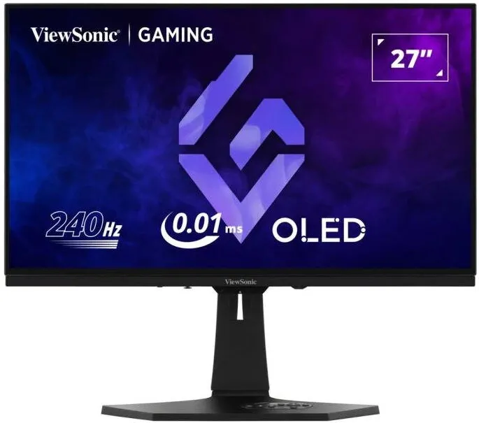 Monitor VIEWSONIC Gaming XG272-2K-OLED 27 inch QHD OLED 0.02 ms 240 Hz USB-C HDR G-Sync Compatible & FreeSync Premium