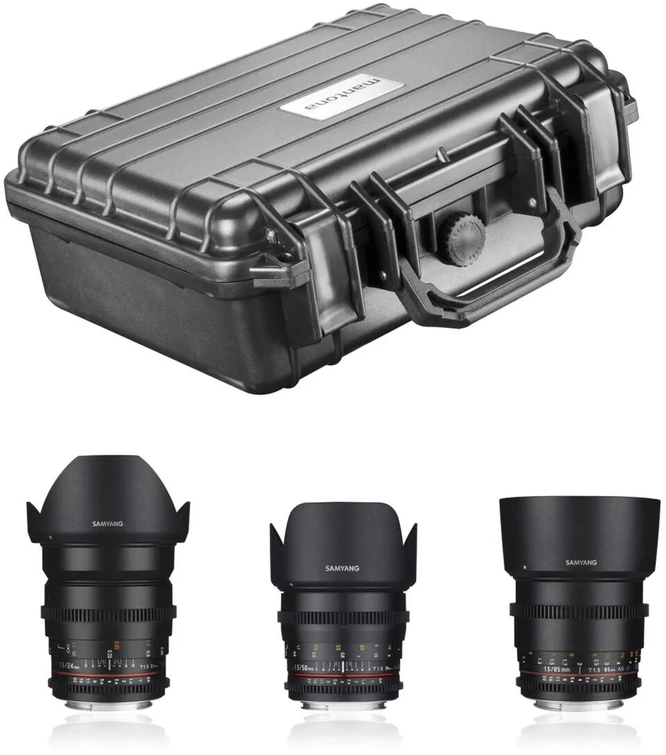 Set de baza de Obiective Samyang Video DSLR Sony E