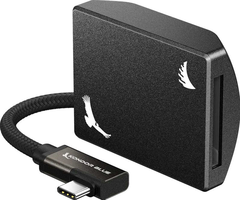 Modul de inregistrare externa CFexpress Type B compatibil MagSafe Angelbird Kondor Blue Raven Black