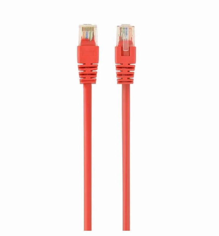 Cablu Retea Spacer Cat5e, cupru-aluminiu, 0.25 m, rosu, AWG26