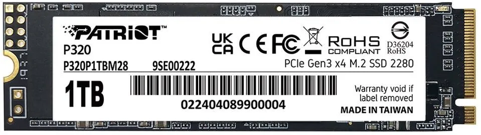 SSD Patriot VIPER P320 M.2 PCI-Ex4 NVMe 1TB