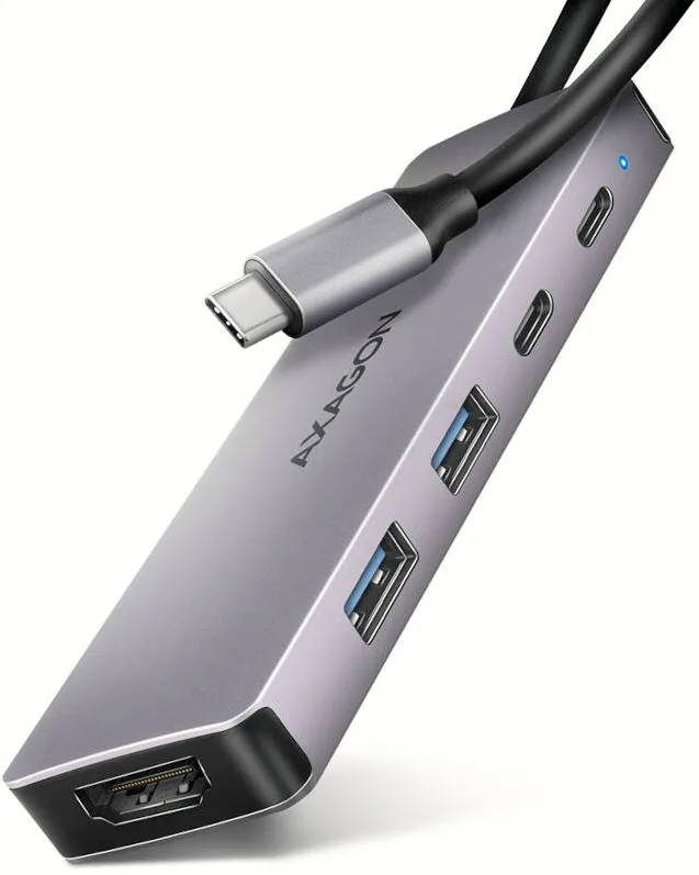 Hub USB AXAGON HMC-5H60, USB-C 3.2 Gen 1, 2x USB-A, 4K/60Hz HDMI, PD 100W, 15cm USB-C